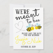 Cute Yellow Meant om de datum op te slaan Kaart (Voorkant)