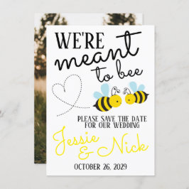 Cute Yellow Meant om de datum op te slaan Kaart