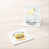  Cute Yellow Monster Kartonnen Onderzetters (Insitu)