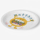  Cute Yellow Monster Papieren Bordje (Gekanteld)