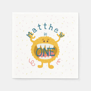 Cute Yellow Monster Servet