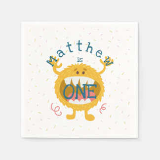 Cute Yellow Monster Servet