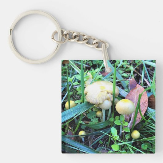 Cute Yellow Mushrooms, Oregon Sleutelhanger (voorkant)