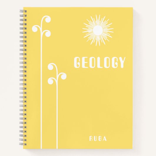 Cute yellow Notebook Notitieboek (Voorkant)