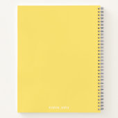 Cute yellow Notebook Notitieboek (Achterkant)