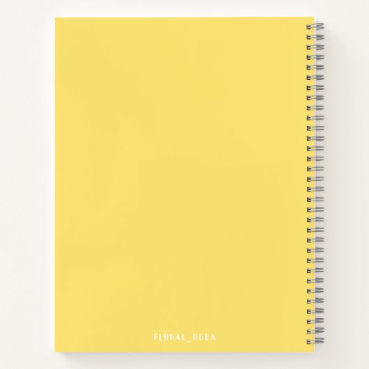 Cute yellow Notebook Notitieboek (Achterkant)