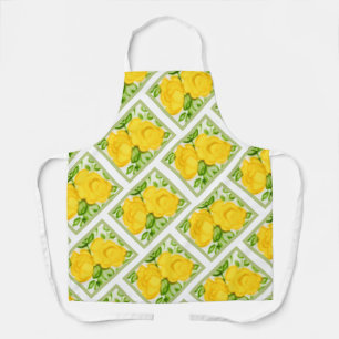 Cute Yellow Painted Rozen Apron Schort