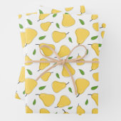 Cute Yellow Pear Pattern Inpakpapier Vel (In situ)