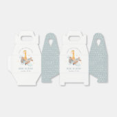 Cute Yellow Plane Giraffe Sky Star Kids Birthday Bedankdoosjes (Uitgevouwen)