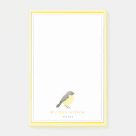 Cute Yellow Robin - Gepersonaliseerd Post-it® Notes