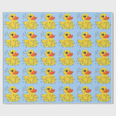 Cute Yellow Rubber Duck Cadeaupapier (Vlak)