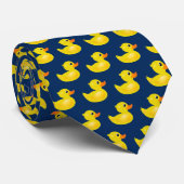 Cute Yellow Rubber Duck Pattern Stropdas (Opgerold)