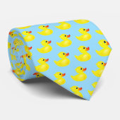 Cute Yellow Rubber Duck Pattern Stropdas (Opgerold)