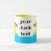 Cute Yellow Rubber Duck Splashing about Mok (Midden)