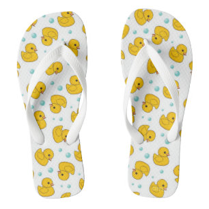 Cute Yellow Rubber Duck Teenslippers