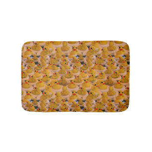 Cute Yellow Rubber Ducks Patroon Badmat