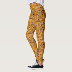 Cute Yellow Rubber Ducks Patroon Leggings
