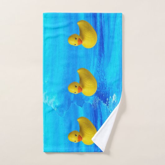 Cute Yellow Rubber Ducky Bad Handdoek (Handdoek)