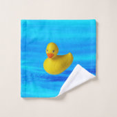 Cute Yellow Rubber Ducky Bad Handdoek (Wasdoekje)