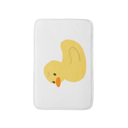 Cute Yellow Rubber Ducky Duck Graphic Bathmat Badmat (Voorkant Verticaal)