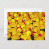 Cute yellow rubberkokers briefkaart (Voorkant / Achterkant)