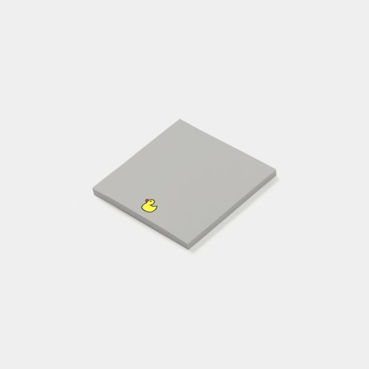 Cute Yellow Rubby Ducky Post-it Notes (Schuin)
