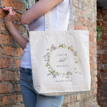 Cute Yellow Rustic Meadow Floral Wreath Wedding Tote Bag<br><div class="desc">Als u nog meer aanpassingen nodig hebt,  kunt u mij op yellowfebstudio@gmail.com vrij klikken.</div>