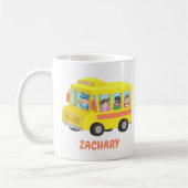 Cute Yellow School Bus en Happy Kinder Mok (Links)