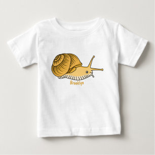 Cute yellow slak cartoon illustratie