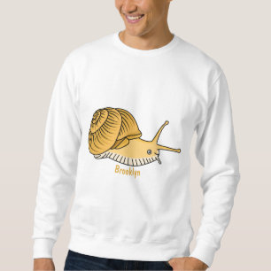Cute yellow slak cartoon illustratie trui