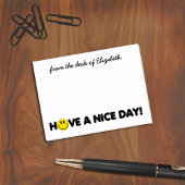 Cute Yellow Smile Face Gepersonaliseerd Post-it® Notes