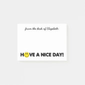 Cute Yellow Smile Face Gepersonaliseerd Post-it® Notes (Voorkant)