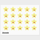 Cute Yellow Smiling Star-aanmoediging Ster Sticker (Vel)
