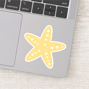 Cute Yellow Starfish Sticker