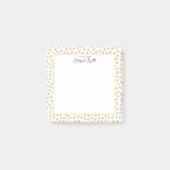 Cute Yellow Stars Pattern Kinder Post-it Notes (Voorkant)