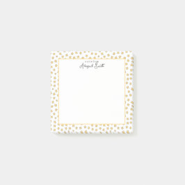 Cute Yellow Stars Pattern Kinder Post-it Notes