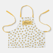 Cute Yellow Stars Pattern Kinder Schort (Voorkant)