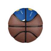 Cute yellow submarine fish cartoon illustration basketbal (Rechts)