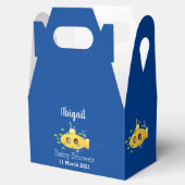 Cute yellow submarine fish cartoon illustration bedankdoosjes (Geopend)