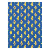 Cute yellow submarine fish cartoon illustration tafelkleed (Voorkant)