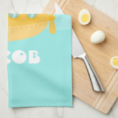 Cute Yellow Submarine, onderwater, voor kinderen Theedoek (Quarter Fold)