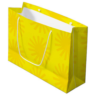 Cute yellow sun patroon modern, leuk, helder groot cadeauzakje