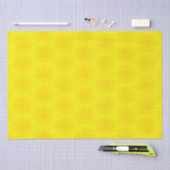 Cute yellow sun patroon modern, leuk, helder tissuepapier (Craft)