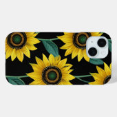 Cute Yellow Sunflower Patroon Case-Mate iPhone Case (Achterkant (horizontaal))