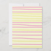 Cute Yellow Sunshine First Birthday Party Kaart (Achterkant)