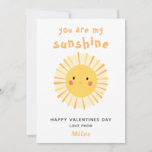 Cute yellow sunshine illustration Valentijnsdag