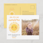 Cute yellow sunshine illustration Valentijnsdag Briefkaart (Voorkant / Achterkant)