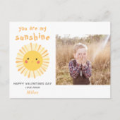 Cute yellow sunshine illustration Valentijnsdag Briefkaart (Voorkant)