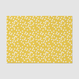 Cute Yellow & White Confetti / Polkadots Tissuepapier