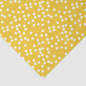 Cute Yellow & White Confetti / Polkadots Tissuepapier (Detail)